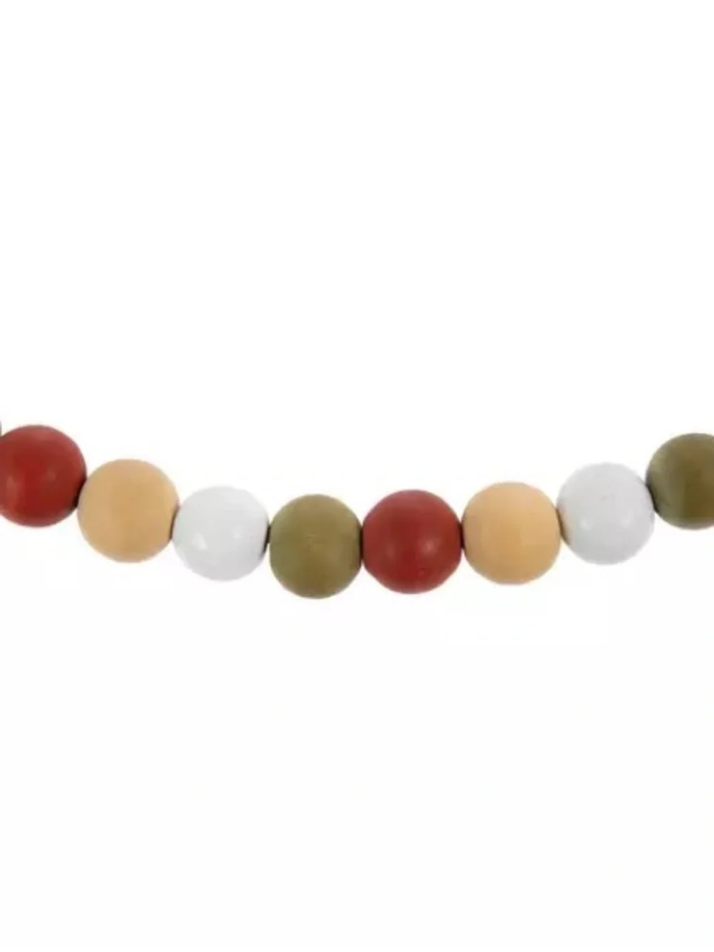 Multi-Color Beaded Wood Garland